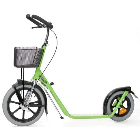 ESLA Sparkcykel 2-hjulig med hybridsstyre och korg