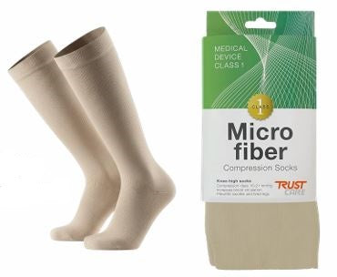Microfiber tunn kompressionsstrumpa