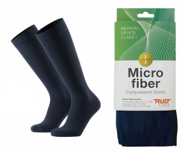 Microfiber tunn kompressionsstrumpa
